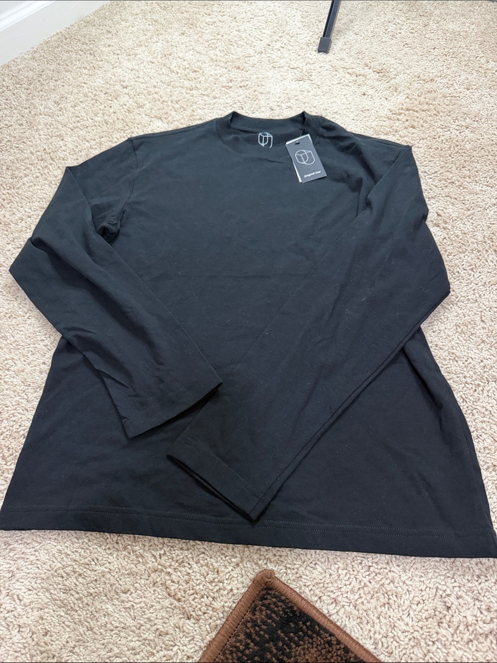 Original Use Black Long Sleeve Crewneck Shirt